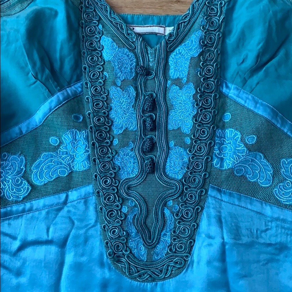Boho Chic designer dress Silk - Picture 2 of 16